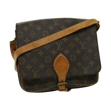 Louis Vuitton Vintage, Pre-owned Cross Body Bag Bruin, Dames, Maat:ONE Size,leer