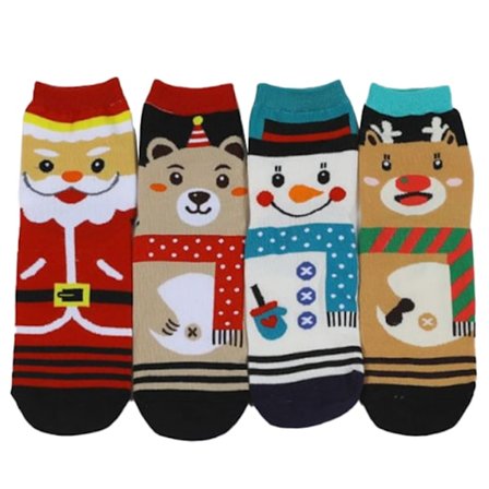 Christmas Socks, Colorful Christmas Gift Box, Socks