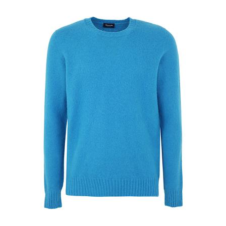 Drumohr Round-neck Knitwear , Blauw , Heren , Maat: XL Truien & Vesten