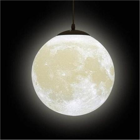 3D Månelysekrone-Månetaklysekrone Månetaklys Planetpendellampe Moon Restaurant Bar Hjem Chil