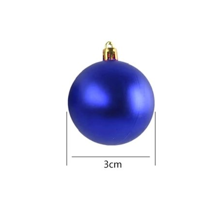 24 stycken 3 cm julgranskulor för julgransdekorationer, bröllop, födelsedagsfestdekoration