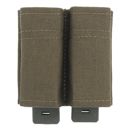 Tactical Pistol Magazine Pouch Military FAST 9MM Single Mag Bag Double Mag Hunting Airsoft Hållare med Nylon stödklämma