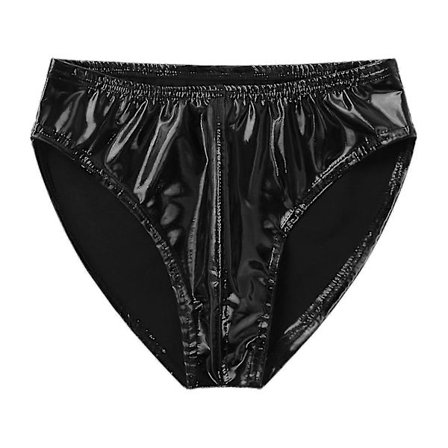 Herre Wet Look Patent Leather Truser Undertøy Elastisk Linning Underbukser For Klubb Stangdans