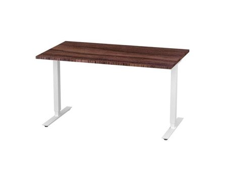 deNord Design Bord höj/sänk Basic 1400x800 valnöt/vit - Lyreco - Kontorsmöbler och inredning - Bord och hurtsar - Skrivbord - Höj/sänkbar