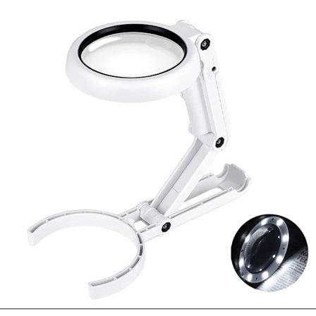 5X 11X(19.3*9.*2.6cm) Handhållen förstoringsglas, bordsförstoringsglas med