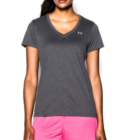 Under Armour Women's SS Tech Tee Women Short sleeved fitness sweater Grey XS