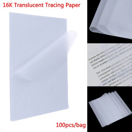 100 st Kalkerpapper Translucent Craft Kopiering Kalligrafi