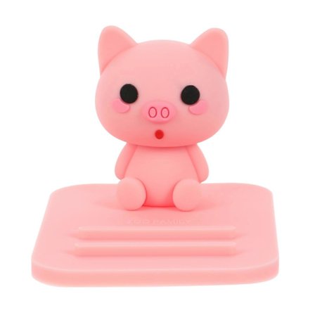 Sklisikker Telefonholder Kuldebestandig Mobiltelefontilbehør Griseform Rosa Tegneserie Vifter 1 stk (FMY)