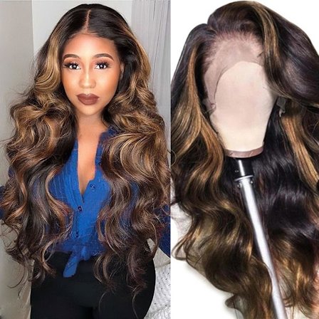 Langt krøllet hår i midten af parykken Fashion Natural Paryk Høj temperaturtråd 65cm Lang Paryk Til Kvinder Daglig Liv (Brun)