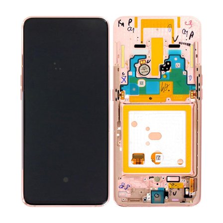 Samsung Galaxy A80 (SM-A805F) LCD Skärm med Display Original - Rosa Guld