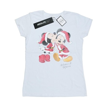 Disney Dam/Kvinnor Mickey Och Minnie Jul Kyss Bomull T-