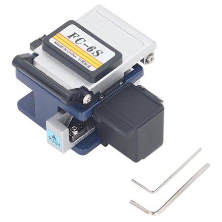 Fiberoptisk klyver høy presisjon 12 overflate optisk fiberkutter for kaldskjøting kutting stripping FC6S blå lilla