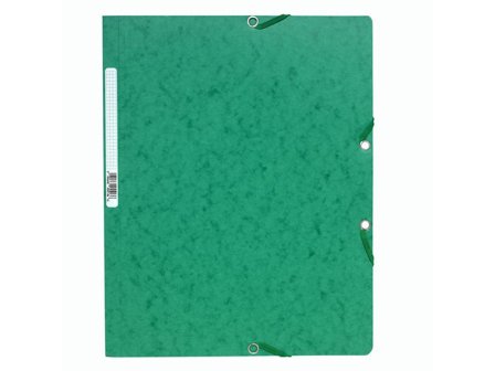 Exacompta Gummibandsmapp A4 grön - Lyreco - Kontorsmaterial - Mappar och plastfickor - Gummibandsmappar 3-klaff - Kartong