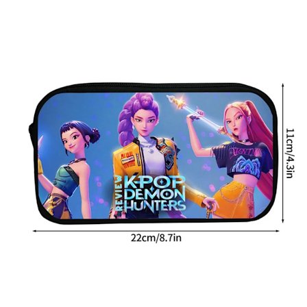 Kpop Demon Hunters Penalhus Stor Kapacitet Pige Dreng Penalhus Studenter Skole Penalhus Kpop Penboks Taske Skolematerialer-FM-