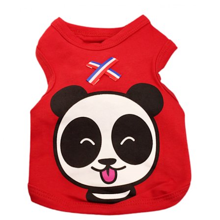 Kæledyr Tøj Mønster Hund T-shirts Kat Tøj Vest (XS Størrelse)
