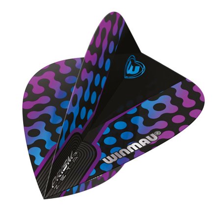 Winmau Prism Zeta Blue, Black & Purple Kite | Winmau.com