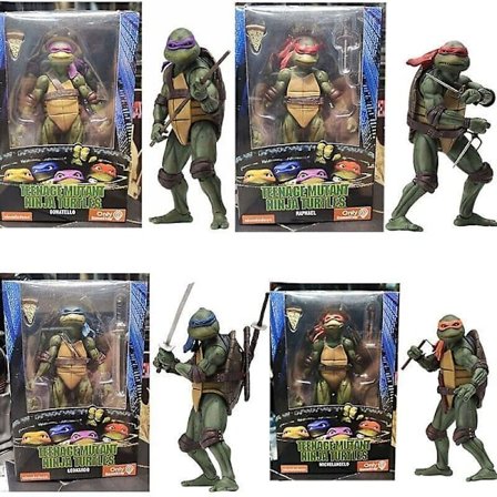 Ninja Turtles 1990 Film 7" Neca Tmnt Teenage Movable Toys Mutant Actionfigur