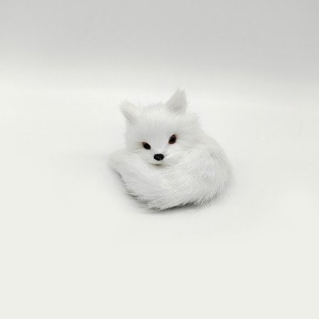 Simulaatio Furry Fox Malli Kettu Figuurit VALKOINEN C C
