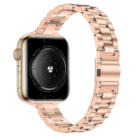 Apple Watch Series 8 (45mm) / Watch Ultra urrem i rustfrit stål - Rødguld