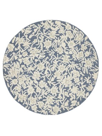 Ullteppe Decora Blå Rundt Lite Oeko-Tex