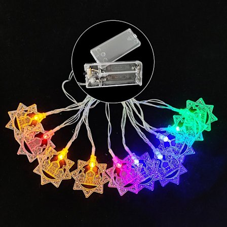 2m 10LED LED Ljusslinga Ramadan Lykta MULTICOLOR 2M multicolor