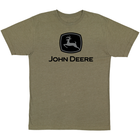 John Deere Ss Tee Trademark Olive