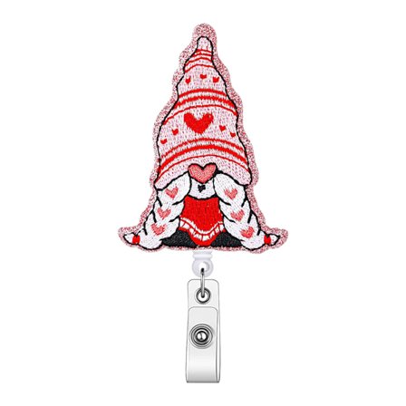 ID-kort snore Filt Badge Reel Udtrækkelig Badge Holder til Julefest Gaver