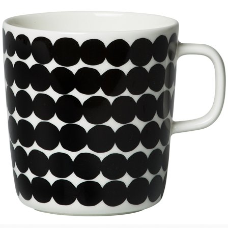 Marimekko OIVA mugg 4 dl, räsymatto | Dukning & Servering > Muggar & Koppar > Kopp | Bagaren och Kocken