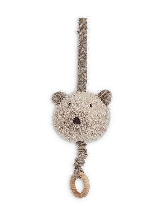 SMALLSTUFF Music Mobile Bear Wool Bouclé Nature Melange, Børn & Forældre, Børneværelset, Uroer