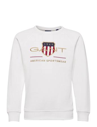 Archive Shield C-Neck Sweat White GANT
