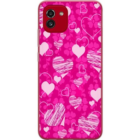 Kompatibelt Mobilskal till Samsung Samsung Galaxy A03 PopHjärtMönster