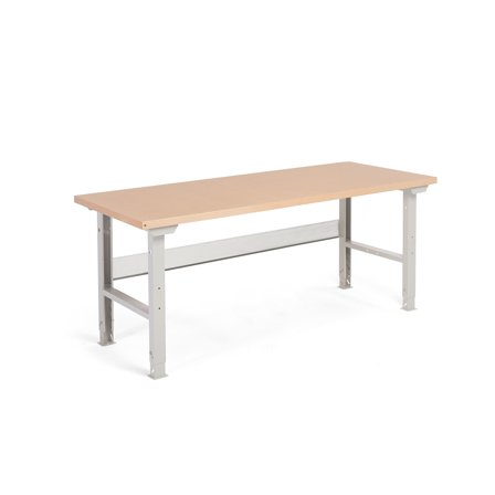Workbench ROBUST, 2500x800 mm, hardboard