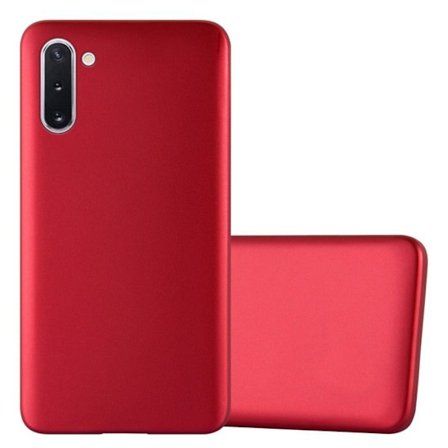 Fodral till Samsung Galaxy NOTE 10 Fodral i METALLISK RÖD Fodral Skydd Silikon TPU Matt Fodral