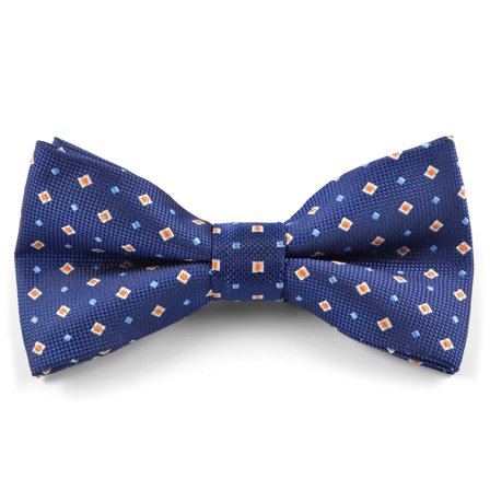 Orange Dotted Pre-Tied Bow Tie for Men - Pre-tied bow ties