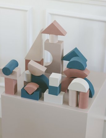 That's Mine Miko Foam Blocks - Multi/patterned - ONE SIZE