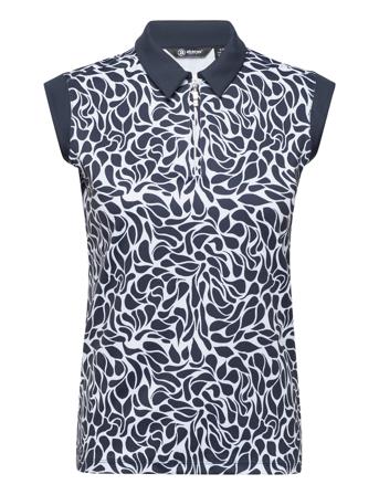 Lds Lily Sleeveless T-shirts & Tops Polos Blå Abacus