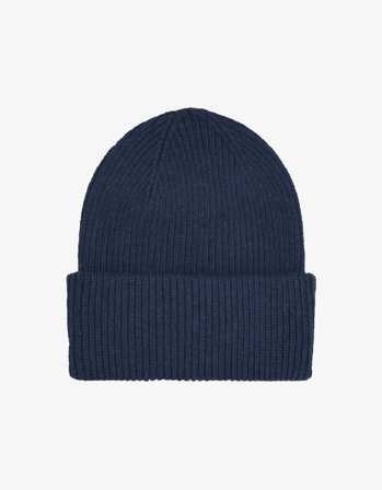 Merino Wool Hat - Navy Blue