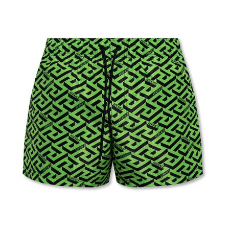 Versace Patterned swim Korte Broek , Groen , Heren , Maat: L