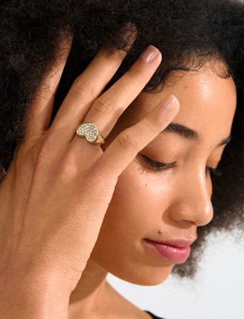 Pilgrim Emmett Ring Gold-Plated - Gold - ONE SIZE