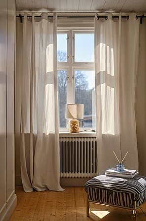 Jotex - Ösenschal, 2 St. Hellgrau - SADIE - Kaufe Gardinen mit Ösen bei Jotex