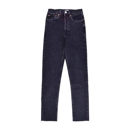 Re/Done, Straight Jeans Zwart, Dames, Maat:W25