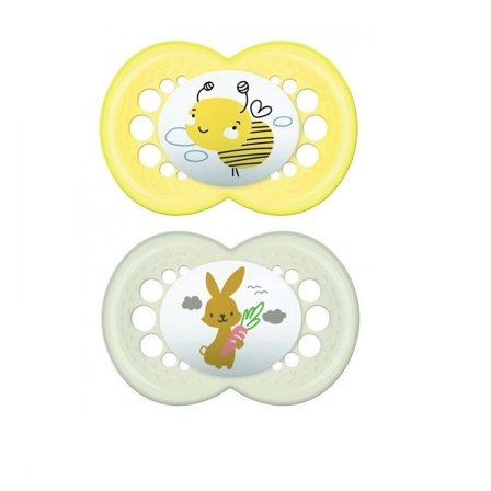 Mam Original Succhietto Silicone Neutro 2 Pezzi 16+ Mesi
