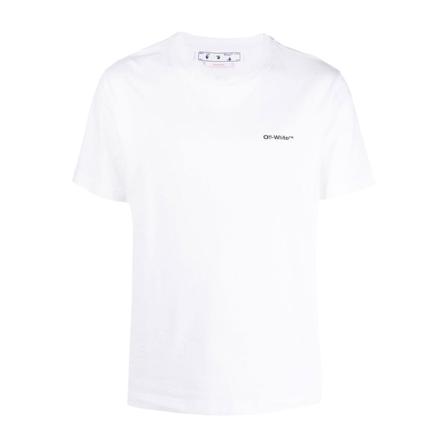 Off White, T-Shirts Wit, Heren, Maat:M