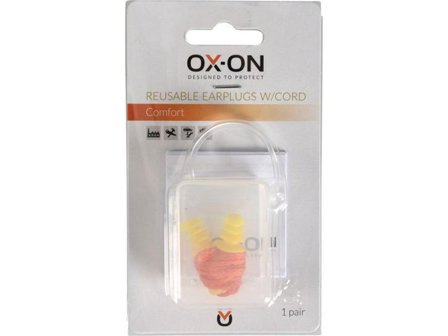 OX-ON Öronproppar Comfort med snöre - Lyreco - Skyddsutrustning - Hörselskydd - Öronproppar