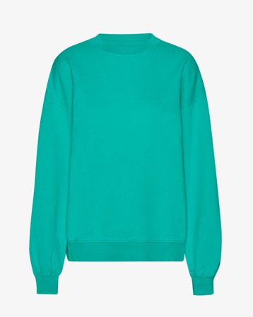 Organic Oversized Crew - Tropical Sea - Female - S