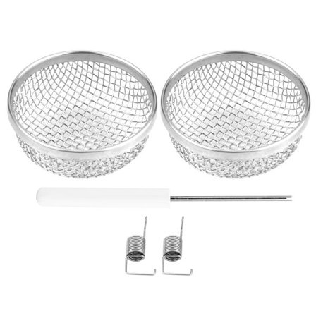 2st rostfritt stål Vent Bug Ugn Skärmskydd för husbilar Trailer RV med fjäderfästen