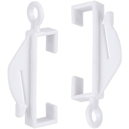 ManYing 50 stk. Hvide Plastik Gardinkroge Hæfteklammer til