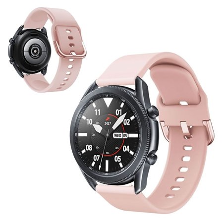 Samsung Galaxy Watch 3 (45mm) simple silikon klockarmband - rosa