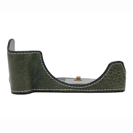 Halvt kamerahus i PU-læder med skrue til Canon EOS R50 / R100 - Litchi-tekstur /