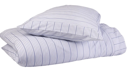 Ilse Jacobsen Sengesett Powder-Blue-Stripes Bomull 140x220